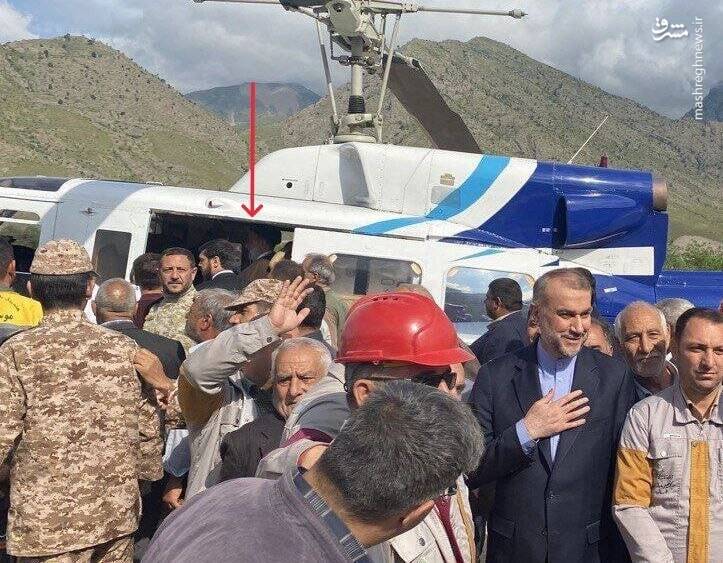 آخرین تصویر شهید ابراهیم رئیسی داخل بالگرد